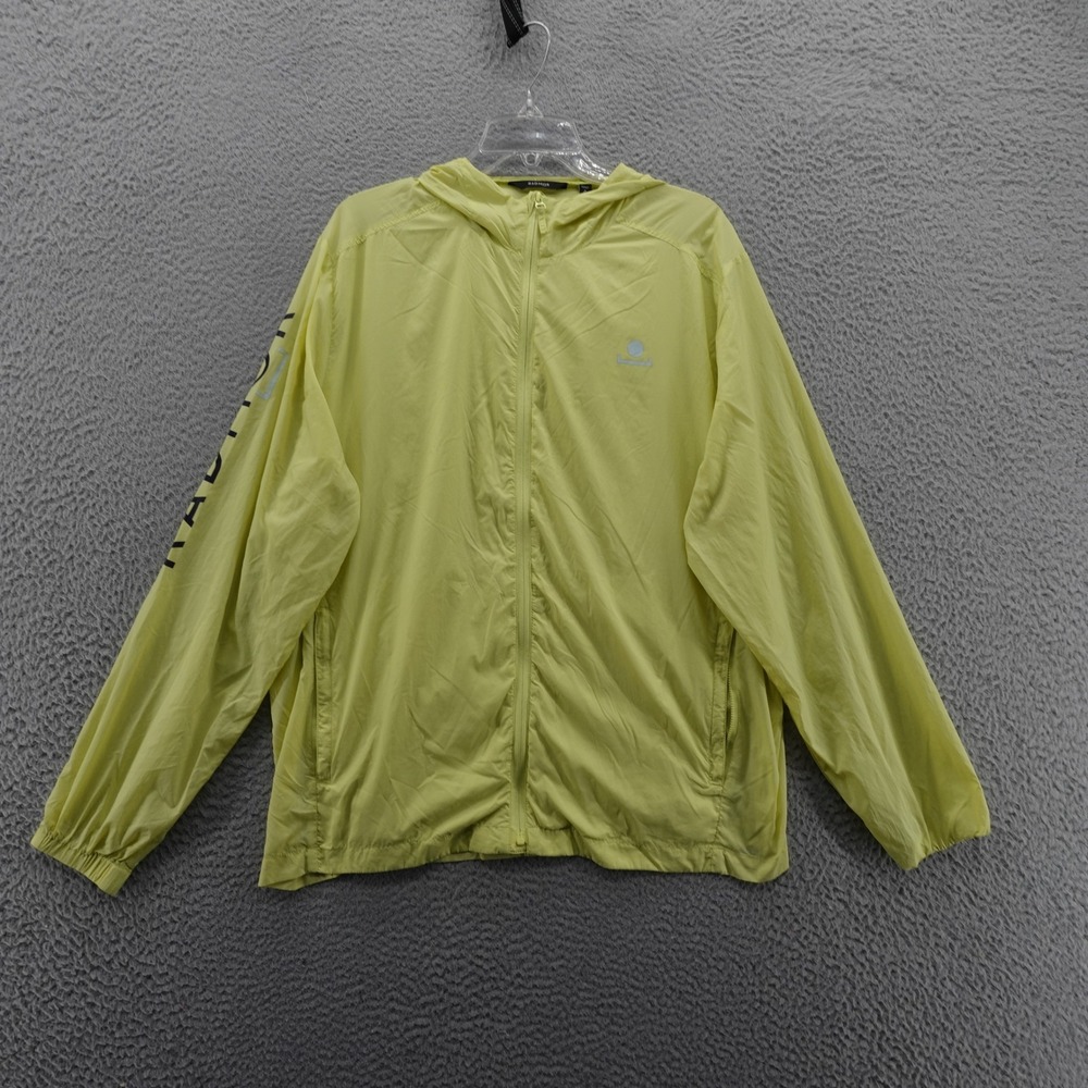 Radmor Lightweight Tindall Golf‎ Jacket XL Yellow Green Mens Recycled Nylon Hood